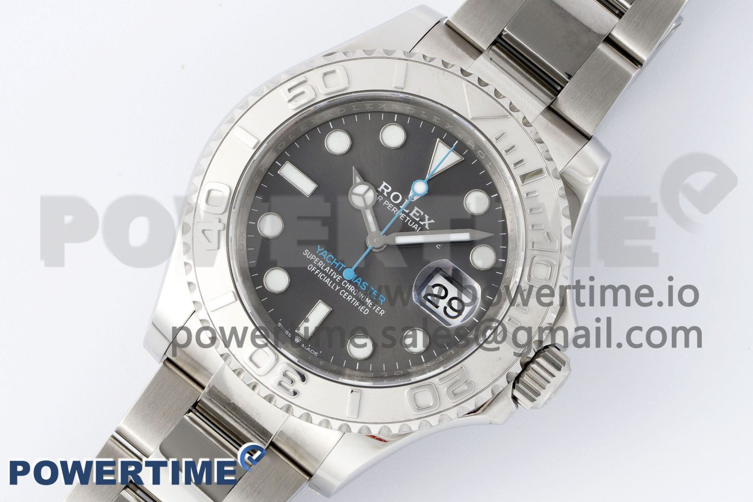 Yacht-Master 126622 Clean Factory 1:1 Best Edition 904L Steel Gray Dial on SS Bracelet VR3235 Super Clone - Image 5