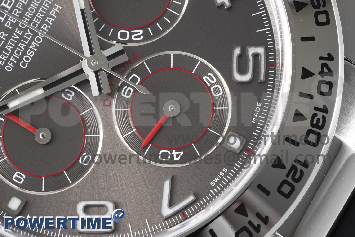 Daytona 116509 Clean 1:1 Best Edition 904L SS Case Gray Dial on Rubber Strap SA4130 V2 Super Clone - Image 5