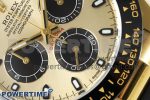 Daytona 116518 Clean Factory YG 1:1 Best Edition Black/YG Dial on Oysterflex Rubber Strap SA4130 - Image 5
