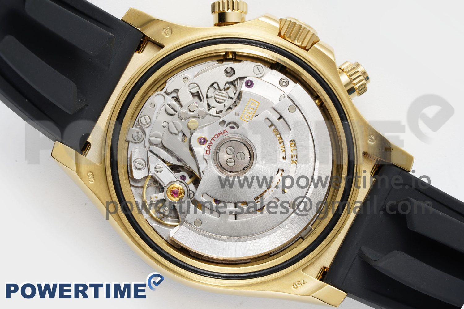 Daytona 116509 Clean 1:1 Best Edition YG Case White Dial on Rubber Strap SA4130 V2 Super Clone - Image 9