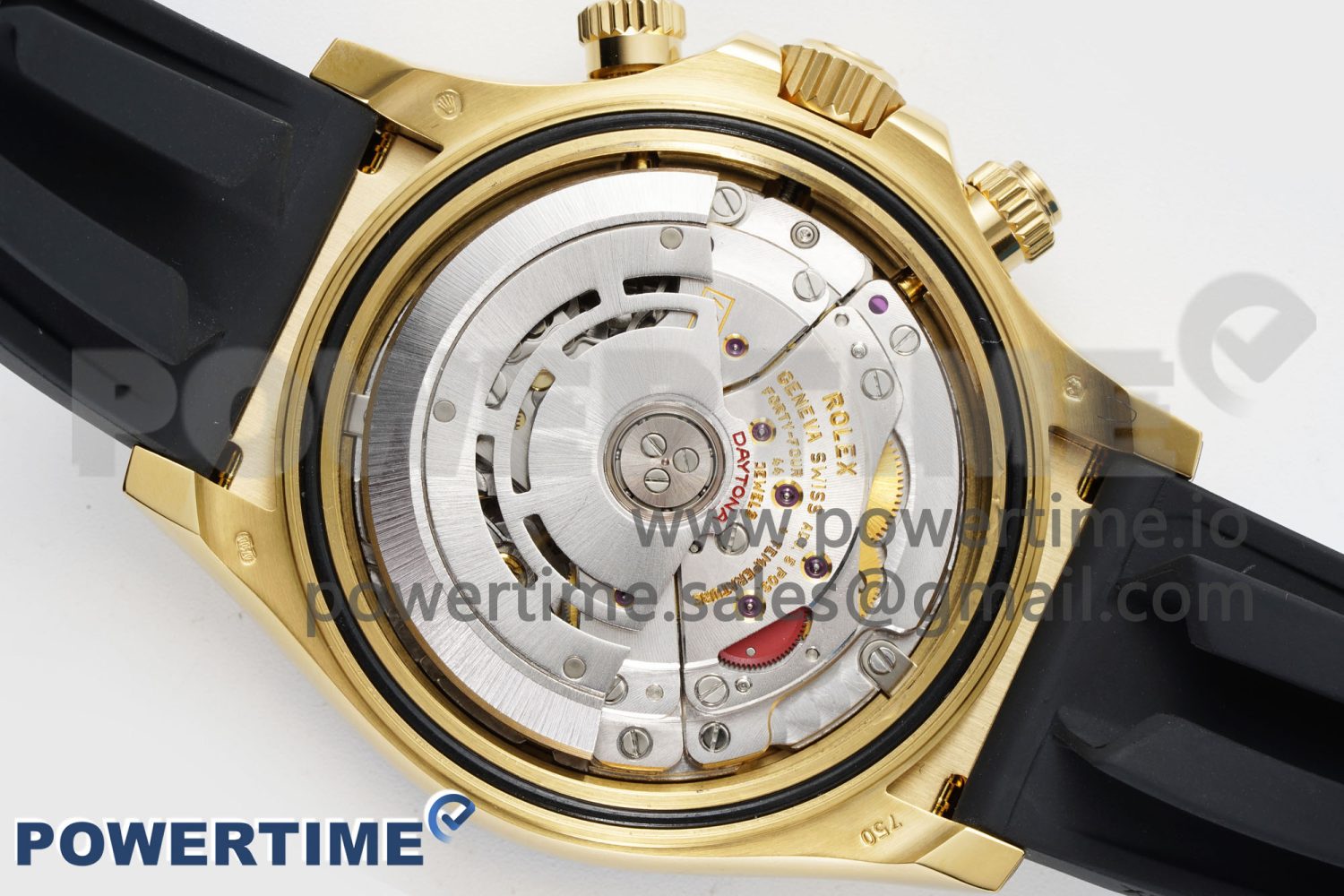 Daytona 116518 Clean Factory YG 1:1 Best Edition Black/YG Dial on Oysterflex Rubber Strap SA4130 - Image 8