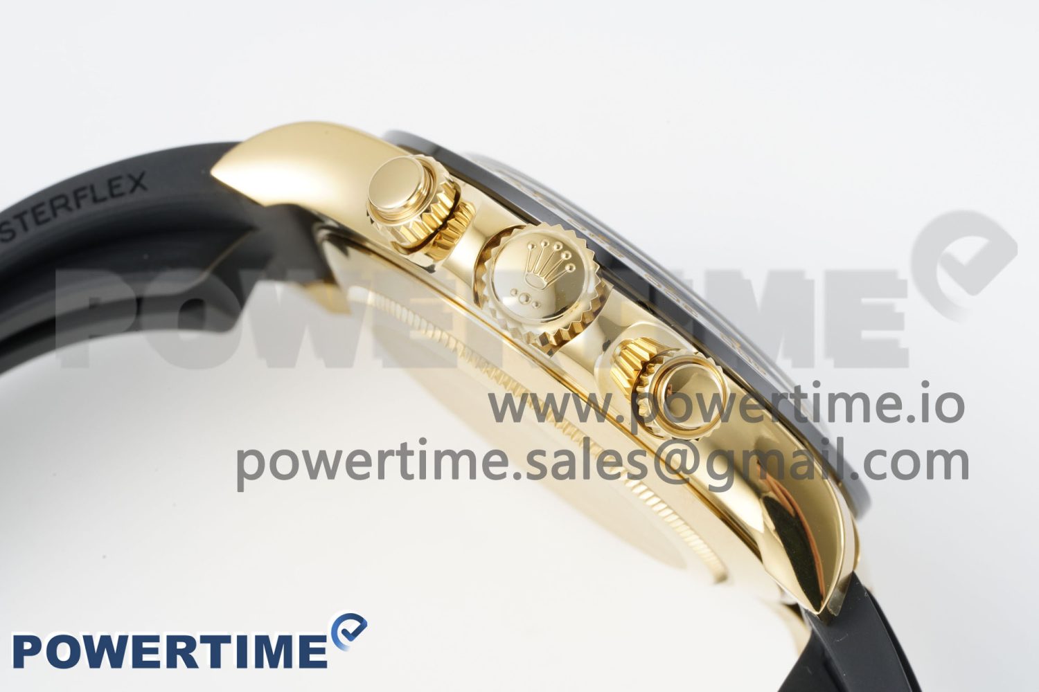 Daytona 116518 Clean Factory YG 1:1 Best Edition Black/YG Dial on Oysterflex Rubber Strap SA4130 - Image 15