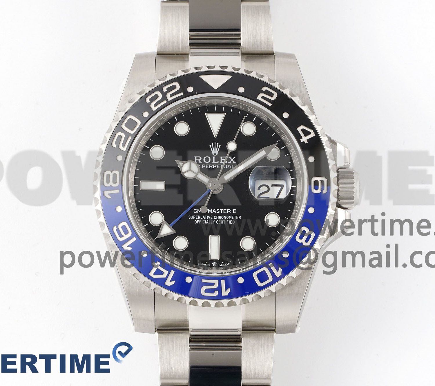 GMT Master II 126710 BLNR Black Blue Ceramic 904L Steel Clean Factory Best Edition on Oyster Bracelet DD3285 CHS