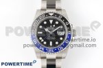 GMT Master II 126710 BLNR Black Blue Ceramic 904L Steel Clean Factory Best Edition on Oyster Bracelet DD3285 CHS