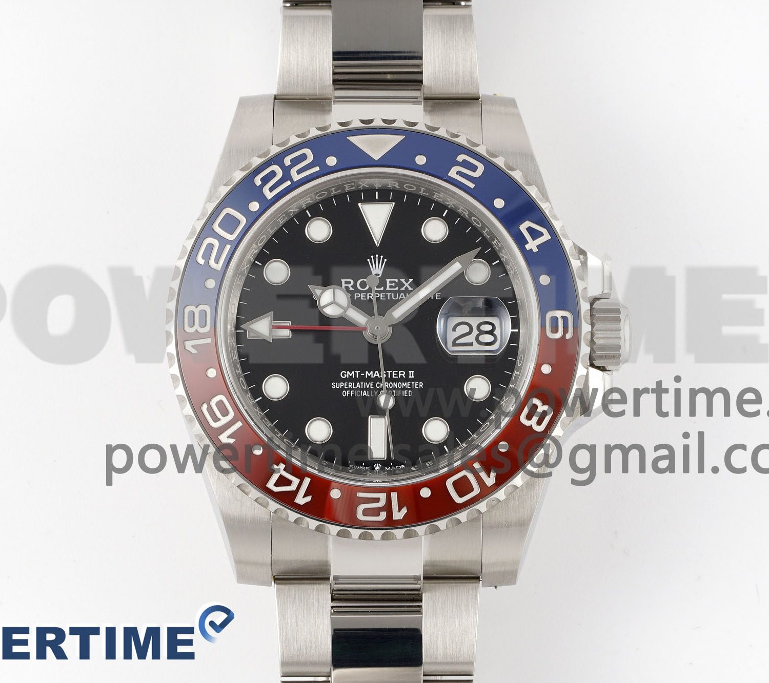 GMT-Master II 126710 BLRO Red/Blue Ceramic 904L Steel Clean Factory Best Edition on Oyster Bracelet DD3285 CHS V3