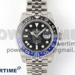 GMT Master II 126710 BLNR Black Blue Ceramic 904L Steel Clean Factory Best Edition on Jubilee Bracelet DD3285 CHS