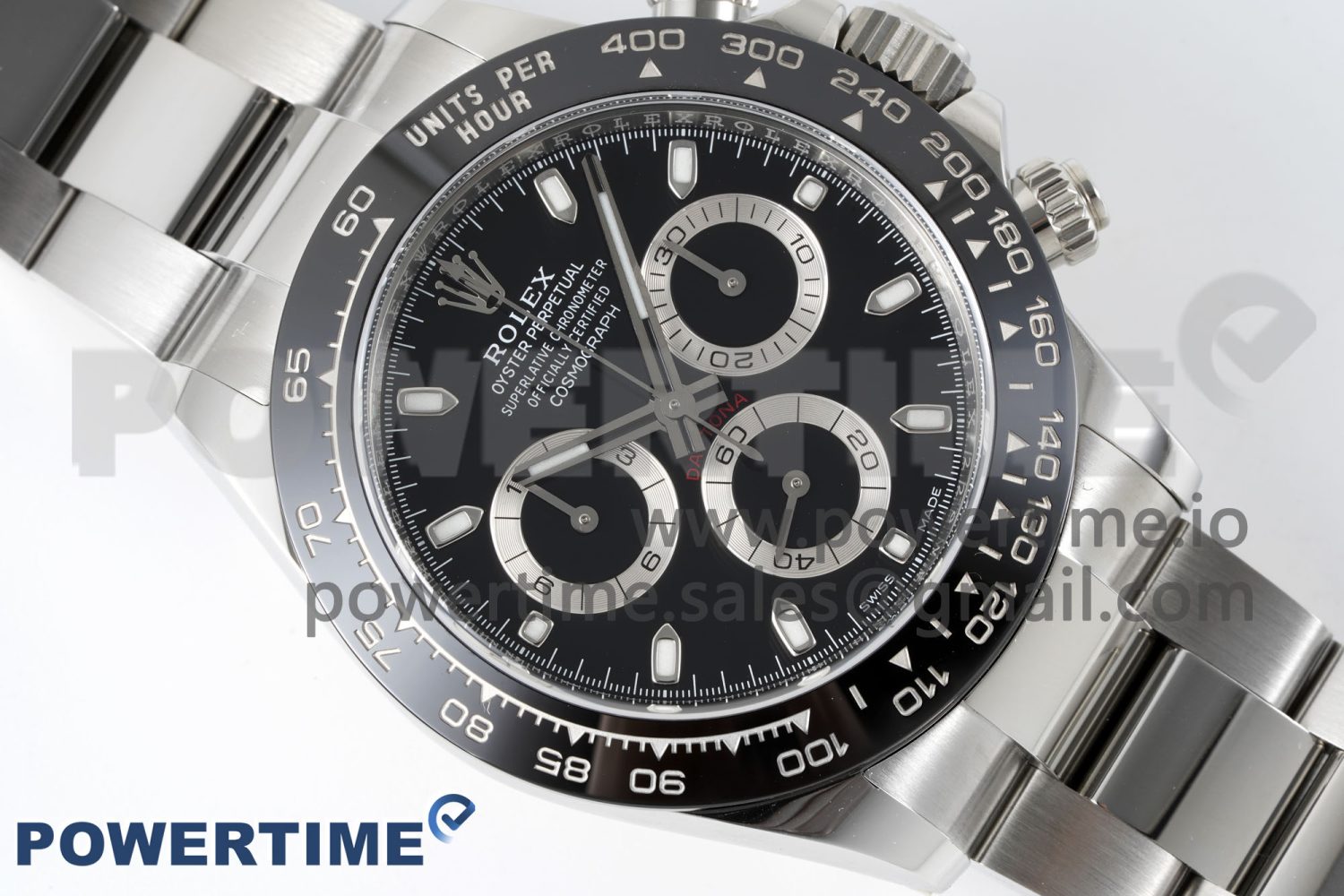 Daytona 116500 Clean Factory 1:1 Best Edition 904L SS Case and Bracelet Black Dial SA4130 - Image 3