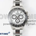 Daytona 116500 Clean Factory 1:1 Best Edition 904L SS Case and Bracelet White Dial SA4130