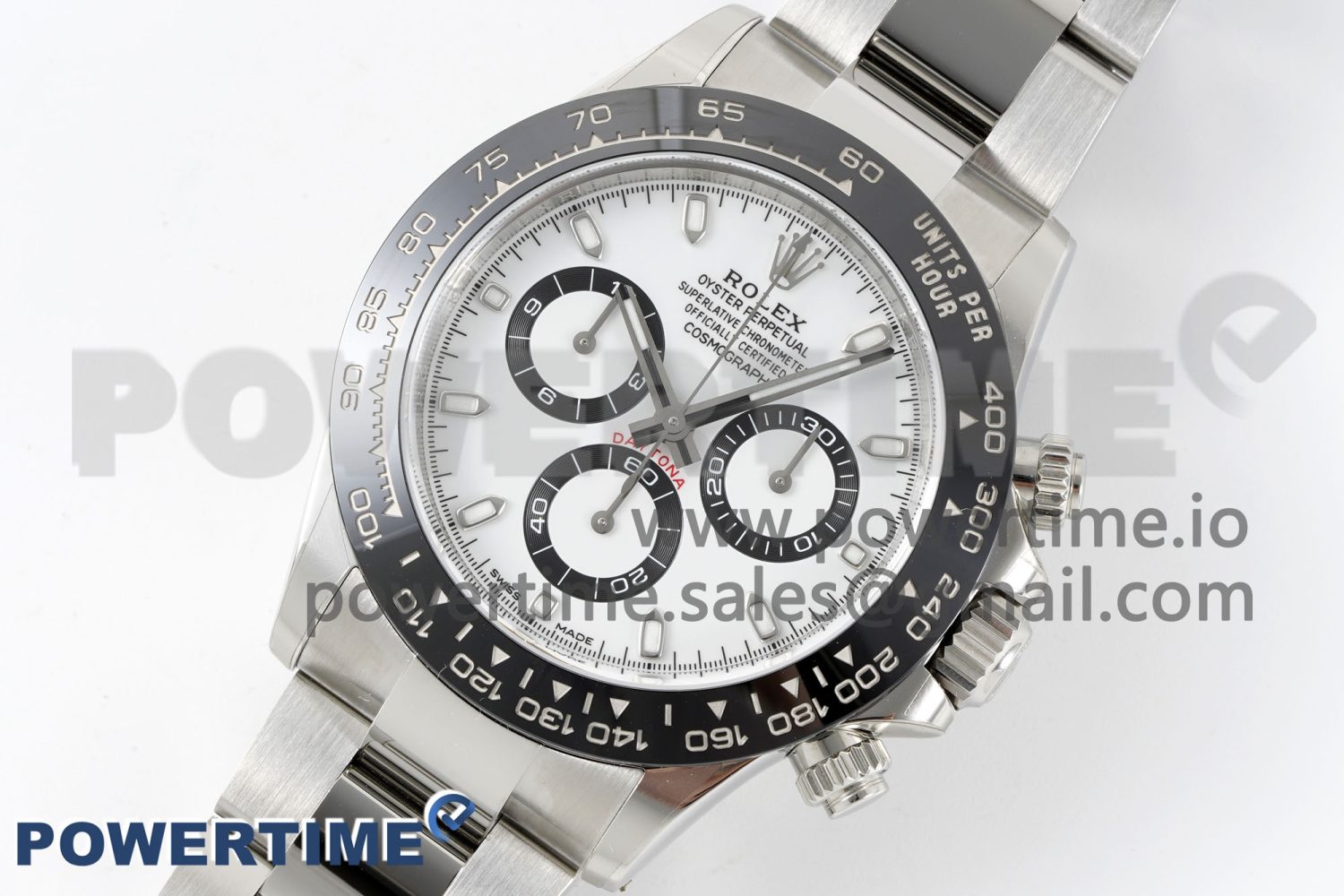 Daytona 116500 Clean Factory 1:1 Best Edition 904L SS Case and Bracelet White Dial SA4130 - Image 2