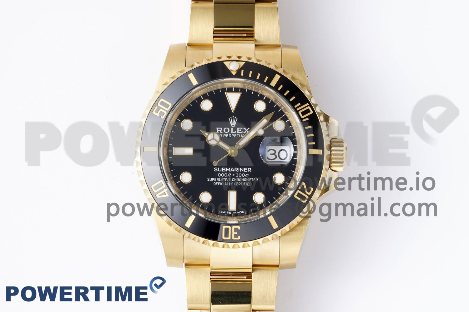Submariner 116618 LN Black Ceramic YG Plated 904L Steel Clean Factory 1:1 Best Edition VR3135 - Image 1