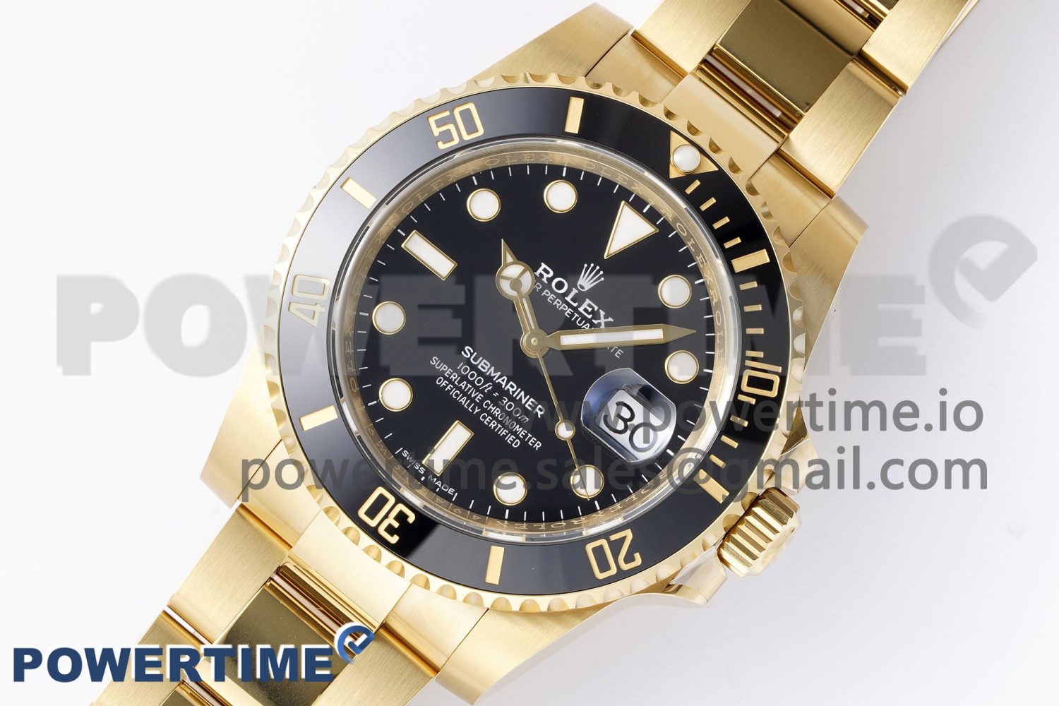 Submariner 116618 LN Black Ceramic YG Plated 904L Steel Clean Factory 1:1 Best Edition VR3135 - Image 2