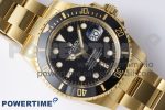 Submariner 116618 LN Black Ceramic YG Plated 904L Steel Clean Factory 1:1 Best Edition VR3135 - Image 3