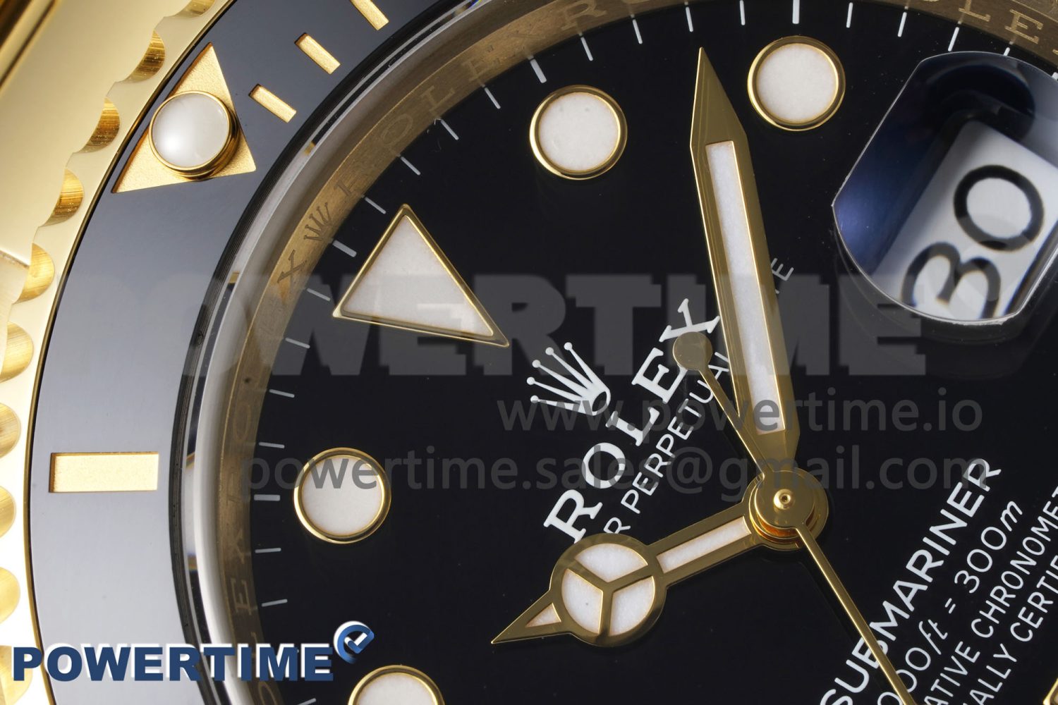 Submariner 116618 LN Black Ceramic YG Plated 904L Steel Clean Factory 1:1 Best Edition VR3135 - Image 4