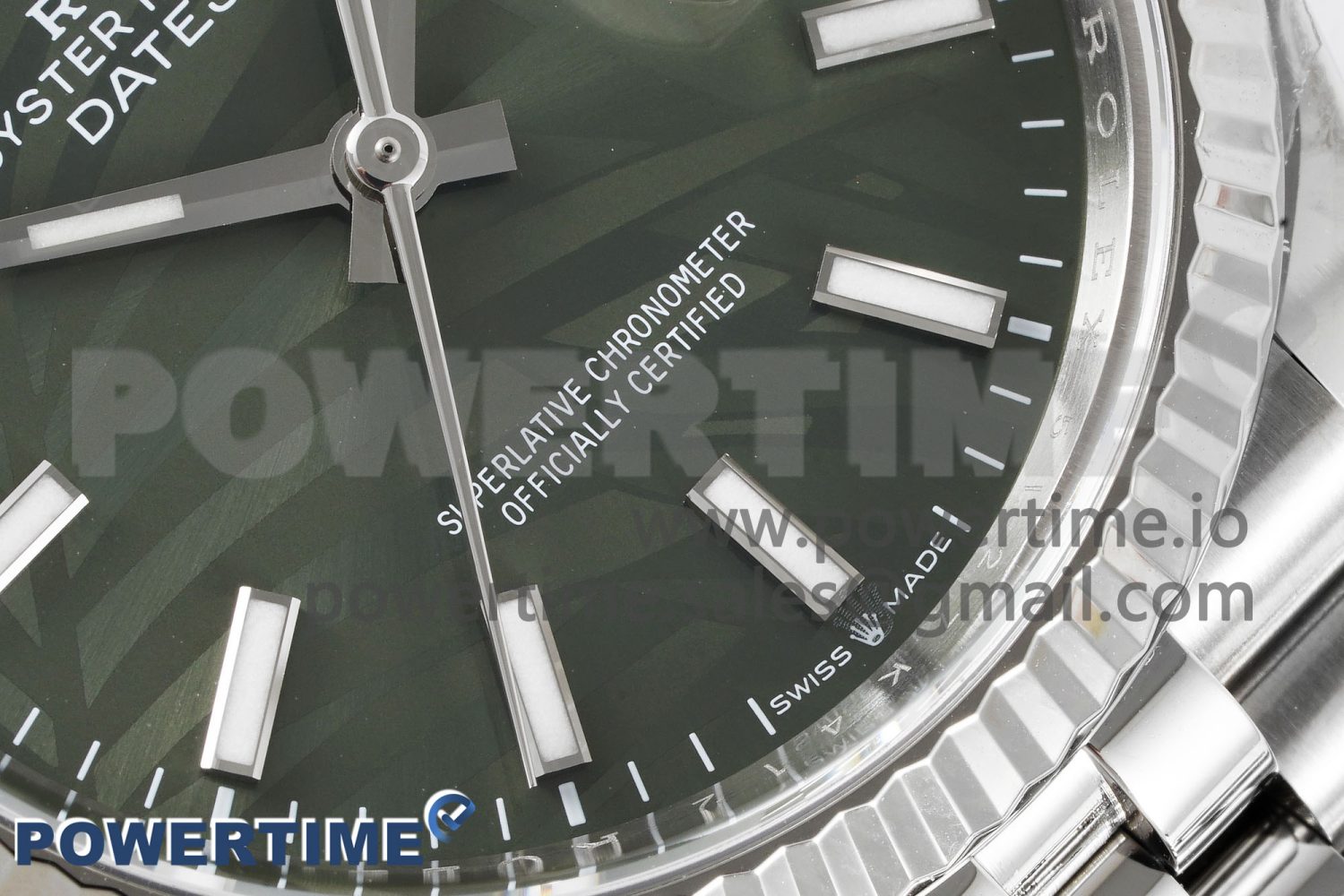 DateJust 36 SS 126234 Clean Factory 1:1 Best Edition 904L Steel Green Leaf Dial on Jubilee Bracelet VR3235 - Image 5