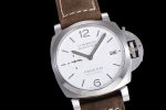 PAM1394 LUMINOR MARINA 42MM VSF BEST EDITION WHITE DIAL ON BROWN ASSO STRAP P.9010 CLONE - Image 2
