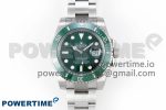 Submariner 116610 LV Green Ceramic Clean Factory 1:1 Best Edition 904L SS Case and Bracelet VR3135 Super Clone