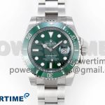 Submariner 116610 LV Green Ceramic Clean Factory 1:1 Best Edition 904L SS Case and Bracelet VR3135 Super Clone