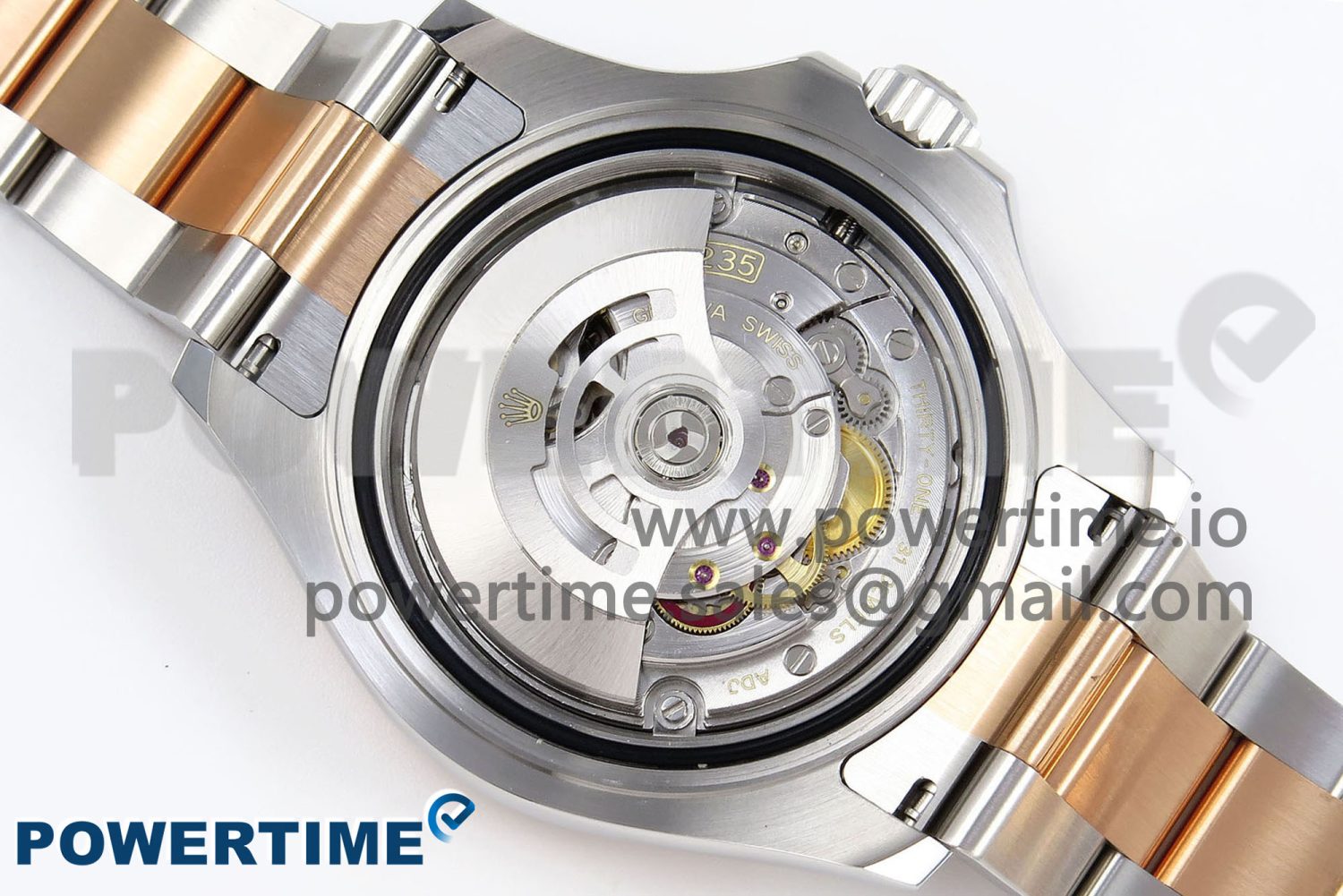 Yacht-Master 126621 SS/RG Clean Factory 904L Steel Black Dial on SS/RG Bracelet VR3235 Super Clone - Image 9