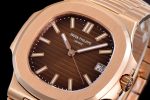 Nautilus 5711/1R RG 3KF 1:1 Best Edition Brown Textured Dial on RG Bracelet A324 Super Clone - Image 11