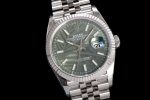 DateJust 36 SS 116234 VSF 1:1 Best Edition 904L Steel Green Leaf Dial on Jubilee Bracelet VS3235 - Image 2