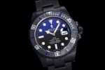 Submariner DIW DLC Sandblasted VSF 1:1 Best Edition Black/Blue Dial on DLC Bracelet VS3135 - Image 2