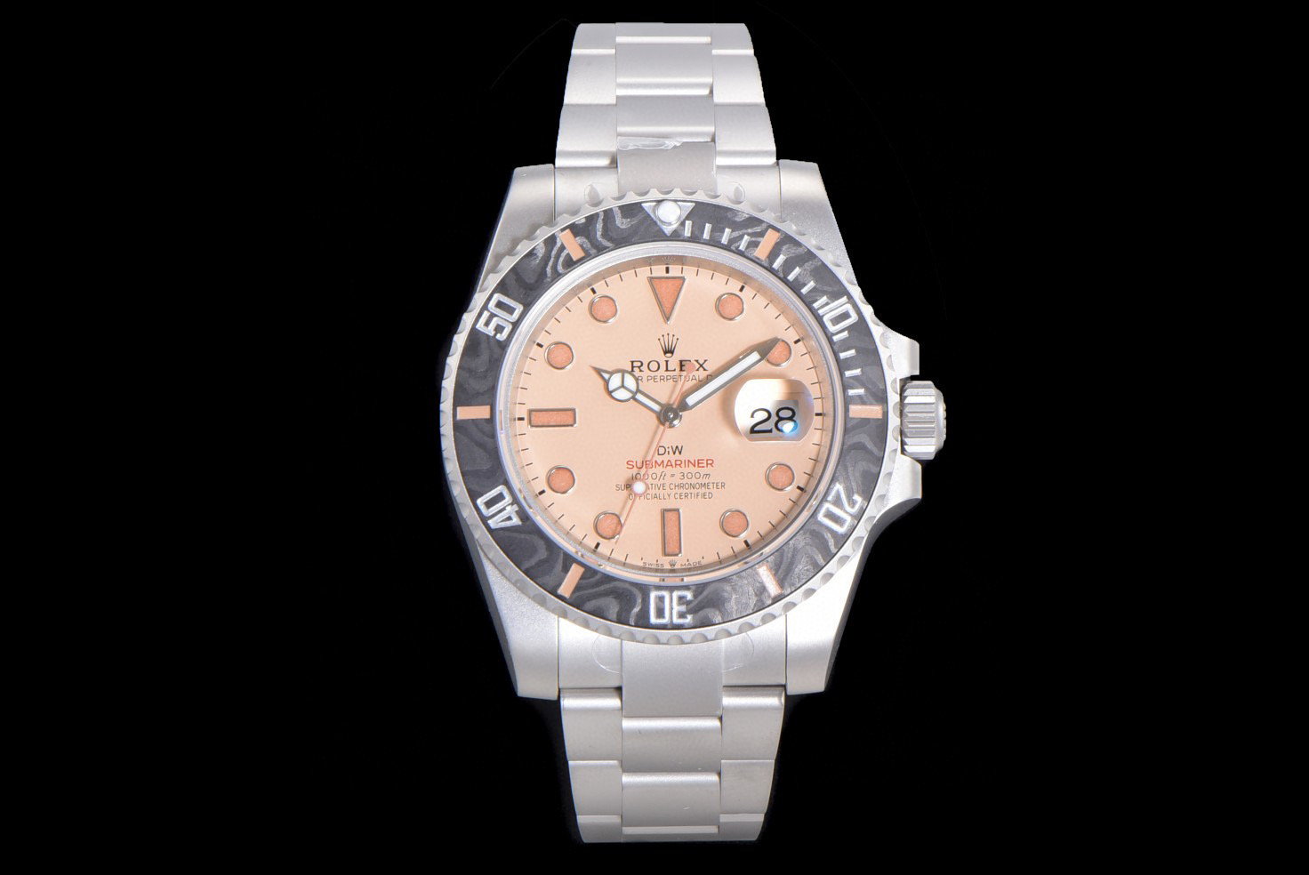 Submariner DIW Sandblasted VSF 1:1 Best Edition Brown Dial on SS Bracelet VS3135