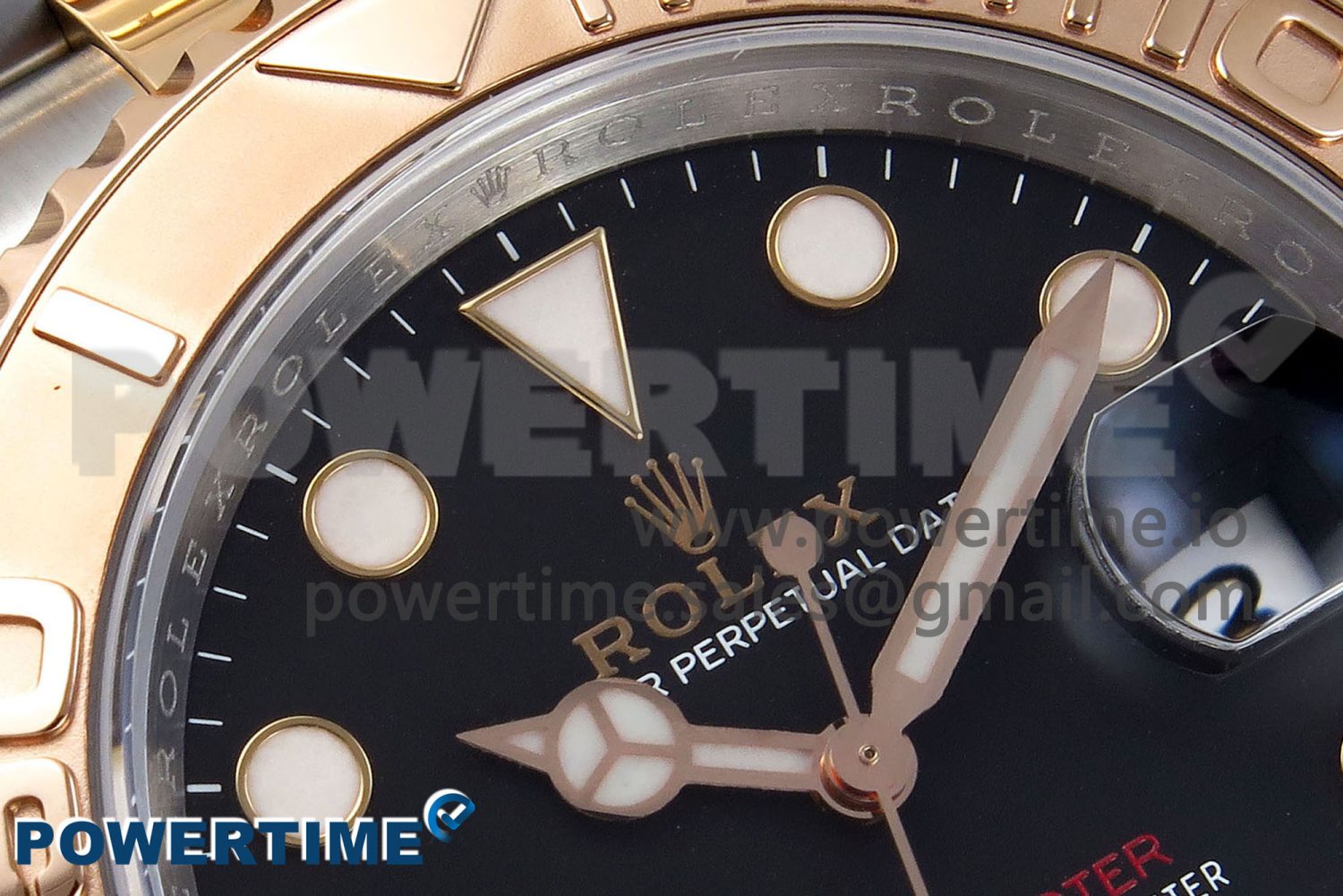 Yacht-Master 126621 SS/RG Clean Factory 904L Steel Black Dial on SS/RG Bracelet VR3235 Super Clone - Image 4