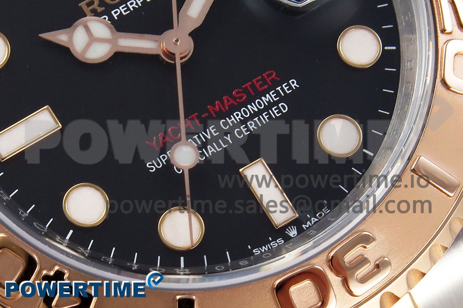 Yacht-Master 126621 SS/RG Clean Factory 904L Steel Black Dial on SS/RG Bracelet VR3235 Super Clone - Image 5