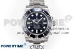 Submariner 114060 No Date Black Ceramic Clean Factory 904L 1:1 Best Edition on SS Bracelet VR3130 Super Clone