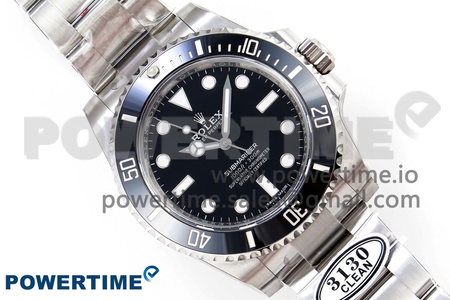 Submariner 114060 No Date Black Ceramic Clean Factory 904L 1:1 Best Edition on SS Bracelet VR3130 Super Clone - Image 3