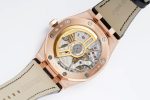 Royal Oak 41mm 15400 RG IPF 1:1 Best Edition Gray Textured Dial on Black Leather Strap SA3120 Super Clone Watch - Image 9
