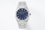 Royal Oak 41mm 15400 SS IPF 1:1 Best Edition Blue Textured Dial on SS Bracelet SA3120 Super Clone Watch