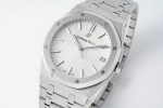 Royal Oak 41mm 15400 SS IPF 1:1 Best Edition White Textured Dial on SS Bracelet SA3120 Super Clone Watch - Image 3