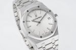Royal Oak 41mm 15400 SS IPF 1:1 Best Edition White Textured Dial on SS Bracelet SA3120 Super Clone Watch - Image 4