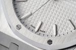 Royal Oak 41mm 15400 SS IPF 1:1 Best Edition White Textured Dial on SS Bracelet SA3120 Super Clone Watch - Image 6