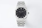 Royal Oak 41mm 15400 SS IPF 1:1 Best Edition Black Textured Dial on SS Bracelet SA3120 Super Clone Watch