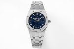 Lady Royal Oak 33mm SS 8F 1:1 Best Edition Blue Dial on SS Bracelet Swiss Quartz Super Clone Watch