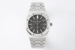 Royal Oak 41mm 15400 SS APSF 1:1 Best Edition Gray Textured Dial on SS Bracelet SA3120 Super Clone V3
