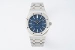Royal Oak 41mm 15400 SS APSF 1:1 Best Edition Blue Textured Dial on SS Bracelet SA3120 Super Clone V3