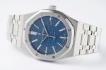 Royal Oak 41mm 15400 SS APSF 1:1 Best Edition Blue Textured Dial on SS Bracelet SA3120 Super Clone V3 - Image 4