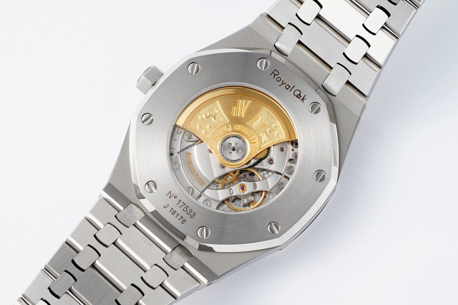 Royal Oak 41mm 15400 SS APSF 1:1 Best Edition Blue Textured Dial on SS Bracelet SA3120 Super Clone V3 - Image 9