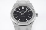 Royal Oak 41mm 15400 SS APSF 1:1 Best Edition Black Textured Dial on SS Bracelet SA3120 Super Clone V3 Super Clone Watch - Image 3