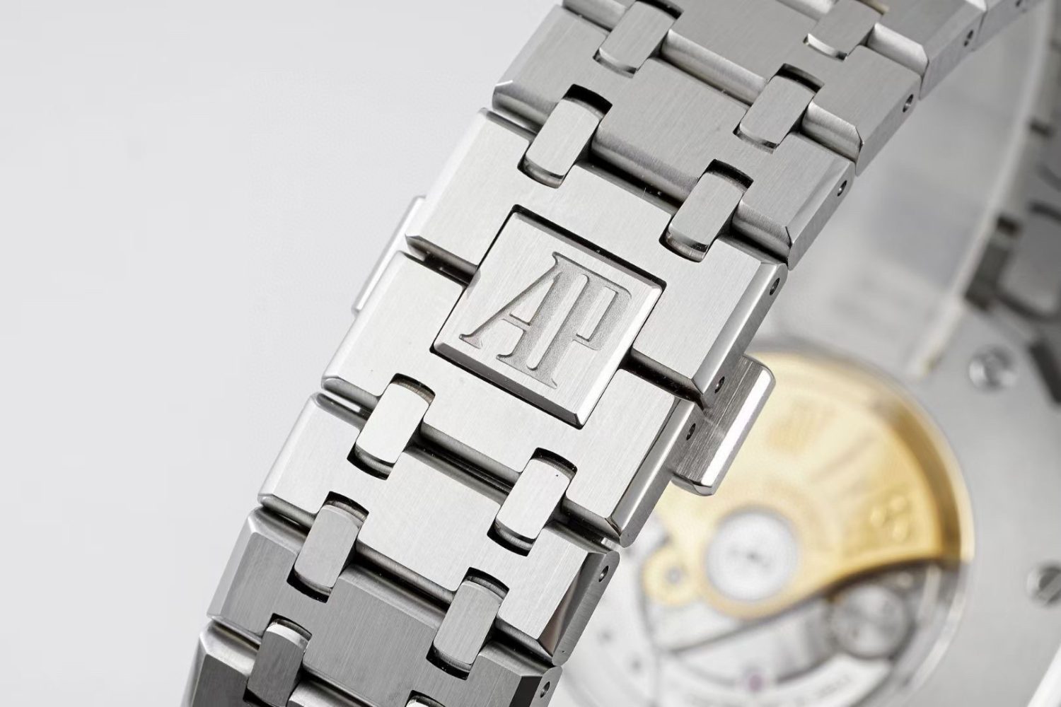 Royal Oak 41mm 15400 SS APSF 1:1 Best Edition Black Textured Dial on SS Bracelet SA3120 Super Clone V3 Super Clone Watch - Image 10