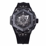Big Bang Sang Bleu II Black Ceramic RSF Best Edition on Black Rubber Strap A1240 Clone Watch