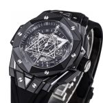 Big Bang Sang Bleu II Black Ceramic RSF Best Edition on Black Rubber Strap A1240 Clone Watch - Image 6