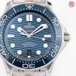 Seamaster Diver 300M ORF 1:1 Best Edition Blue Ceramic Blue Dial on SS Bracelet A8800 - Image 5