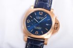 PAM1114 W VSF 1:1 Best Edition Blue Dial on Blue Leather Strap P.9010 Clone - Image 4