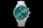 Portuguese Chrono IW3716 ZF 1:1 Best Edition Green Dial on SS Bracelet A69355 Super Clone