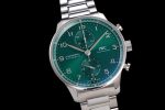 Portuguese Chrono IW3716 ZF 1:1 Best Edition Green Dial on SS Bracelet A69355 Super Clone - Image 14