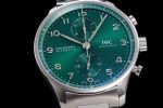 Portuguese Chrono IW3716 ZF 1:1 Best Edition Green Dial on SS Bracelet A69355 Super Clone - Image 11